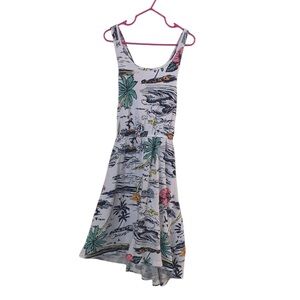 Dip Fred Meyer Tropical Print Sleeveless Racerback Summer Dress Girls 12/14